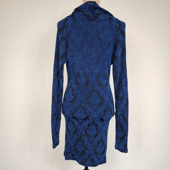 Free People Brocade Damask Cowl Sweater - Picture 3 of 6